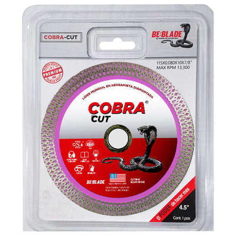 Disco Corte Super Delgado 4-1/2 X 7/8 Cobra Cut Lapidary Color Rojo